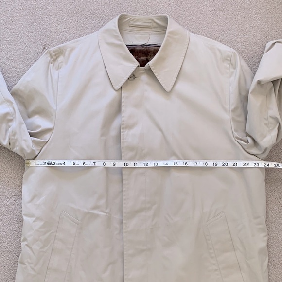 London Fog Vintage Heavy Plush Lined Trench Coat - Picture 16 of 17